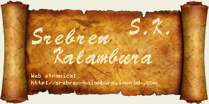 Srebren Kalambura vizit kartica